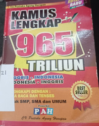 Image of KAMUS LENGKAP 965 TRILIUN INGGRIS-INDONESIA