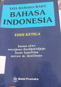 Image of TATA BAHASA BAKU BAHASA INDONESIA EDISI KETIGA